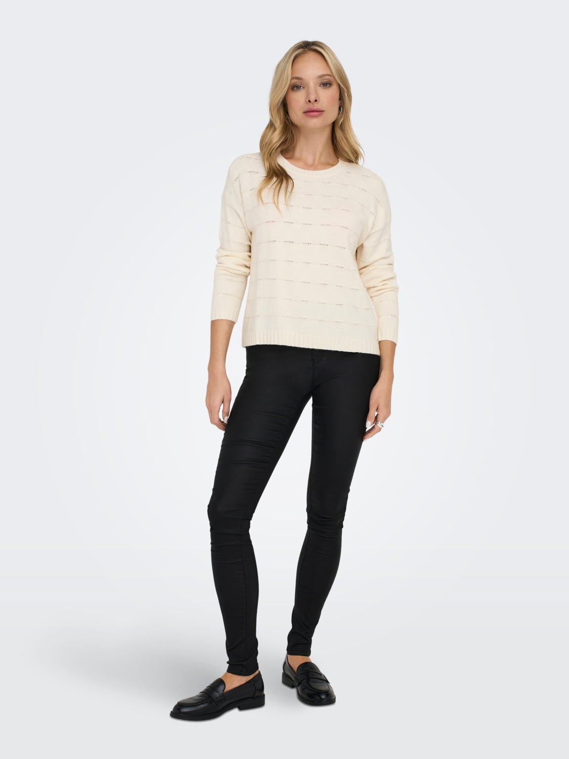 ONLAnne mid coated Skinny fit jeans