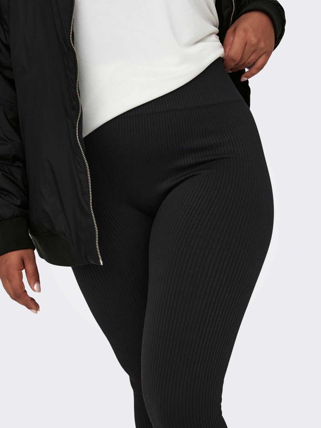 Curvy rib training leggings