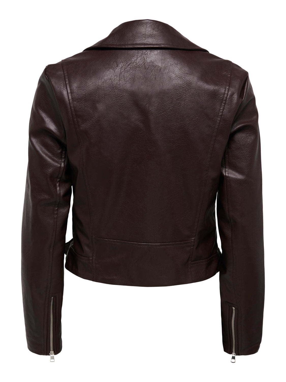 Faux leather biker jacket