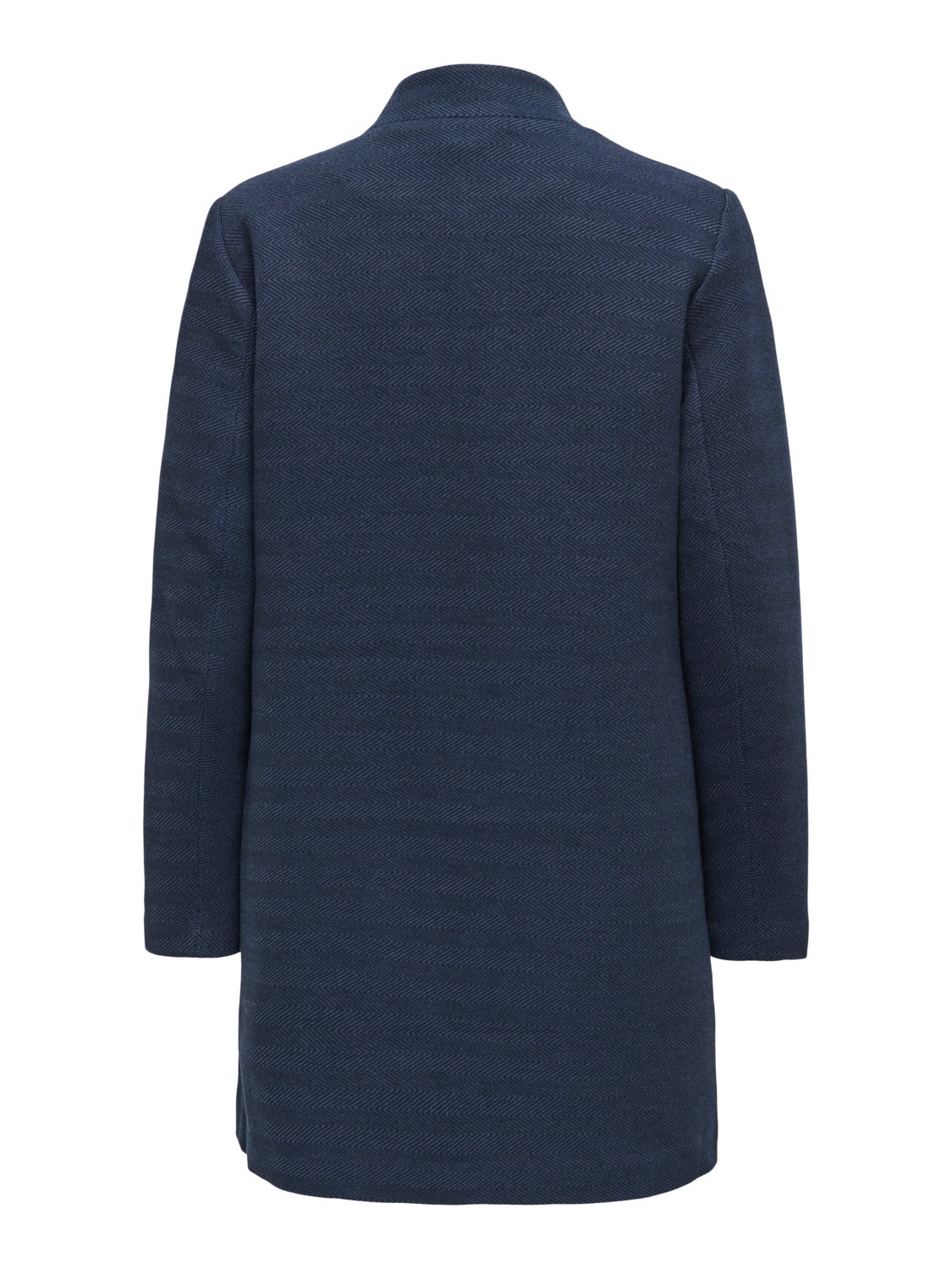 Coat with high collar