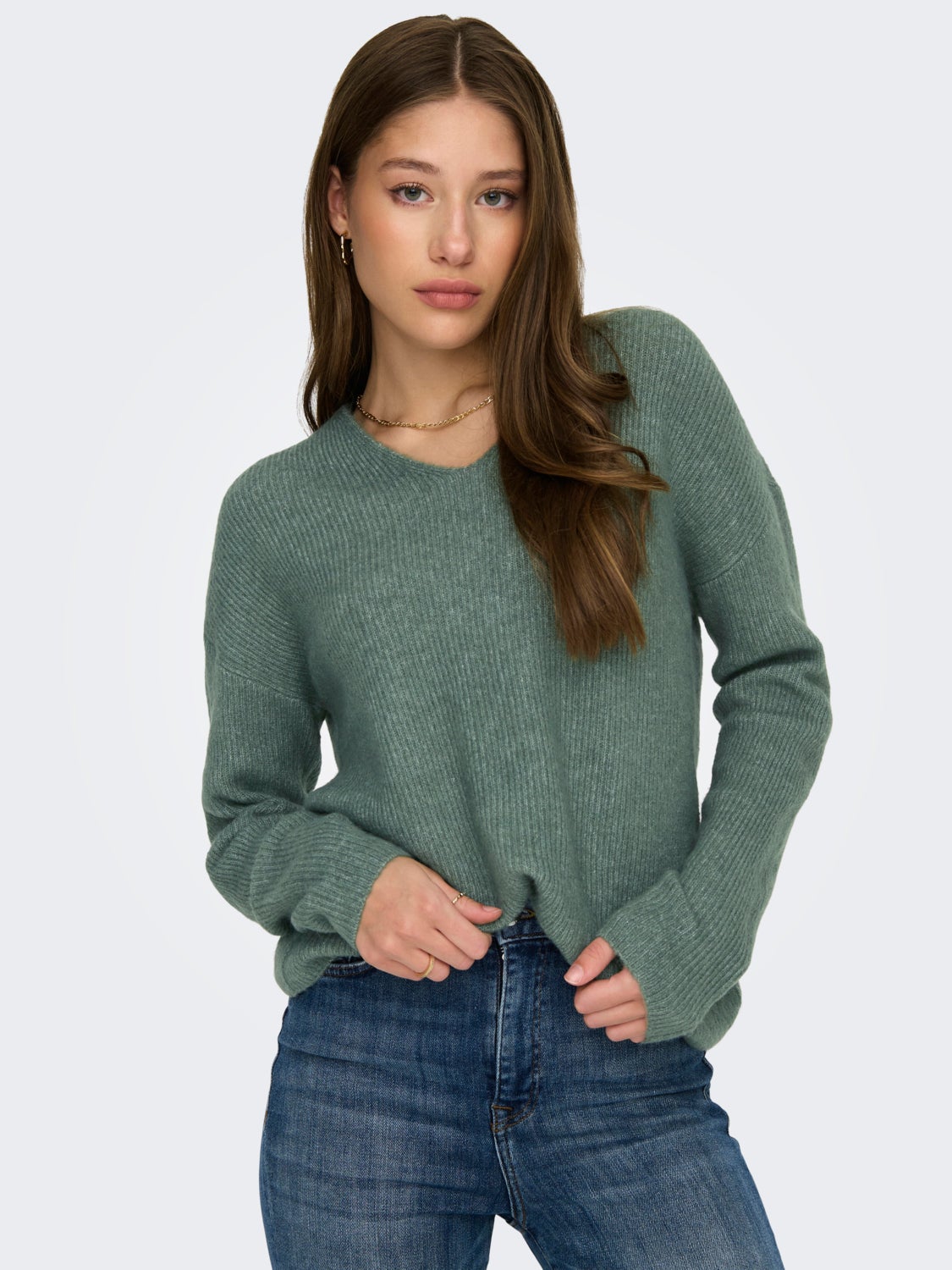 V-neck Knitted Pullover