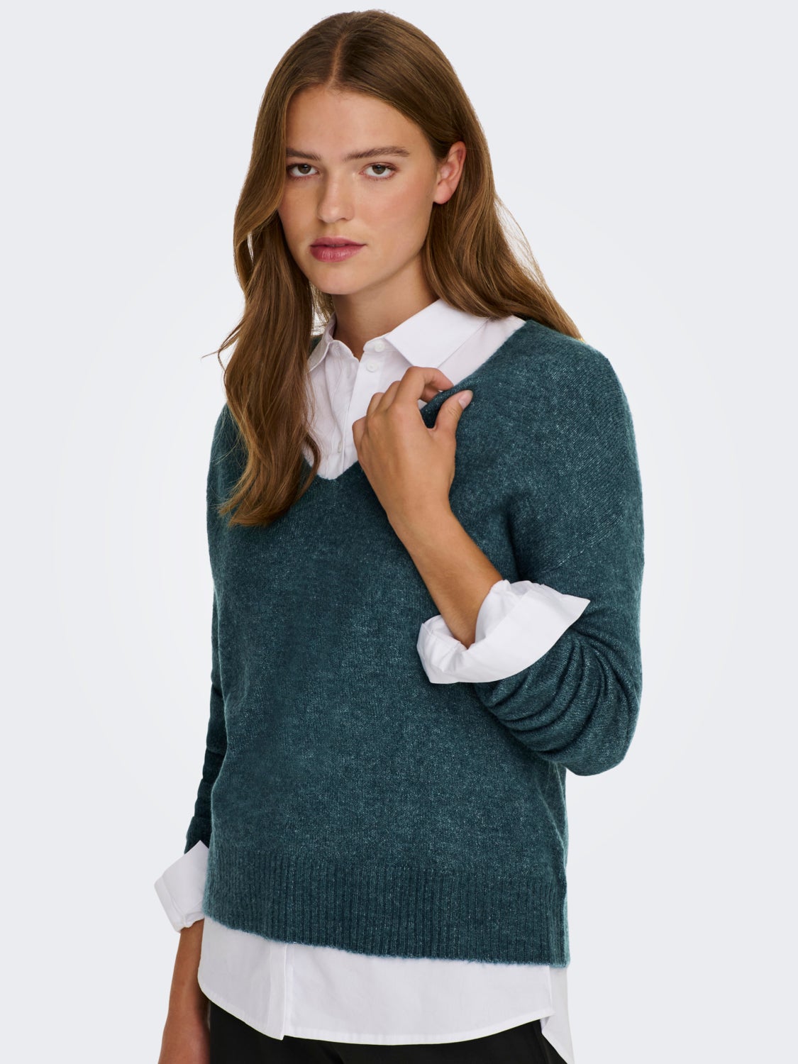 V-neck Knitted Pullover