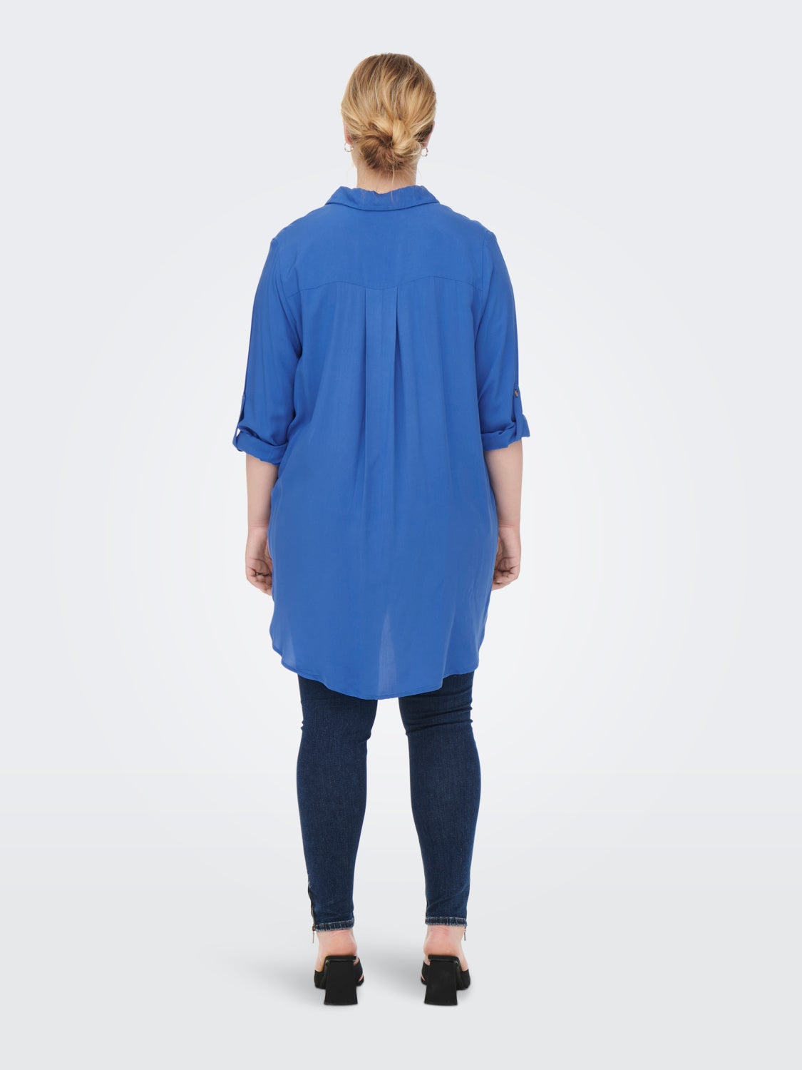 Curvy viscose solid colored Shirt