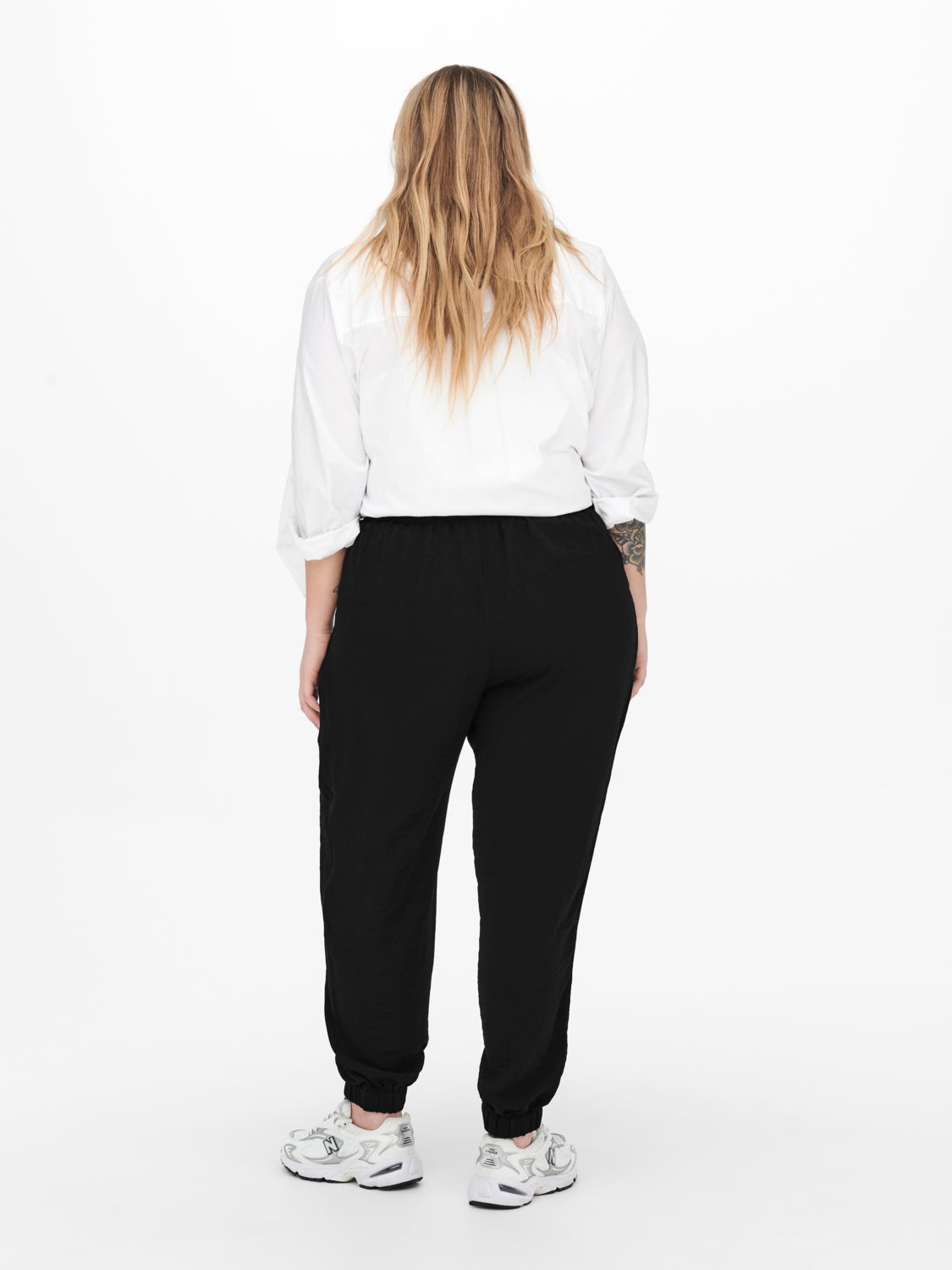 Curvy Elastic Ankle Trousers