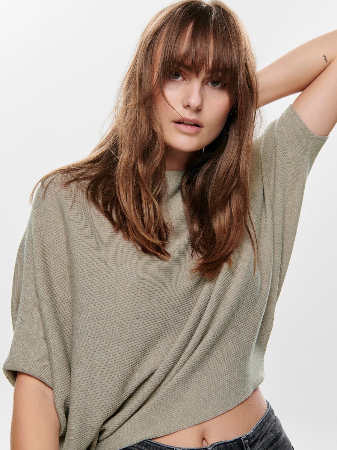 Batsleeve Knitted Pullover