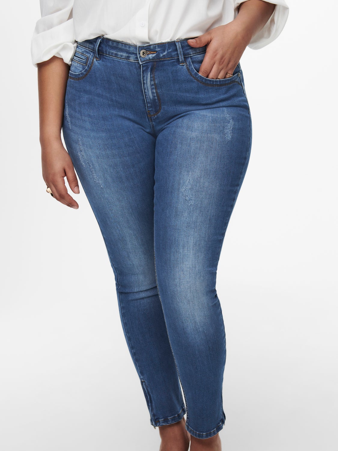 Curvy carKarla reg ankle Skinny fit jeans