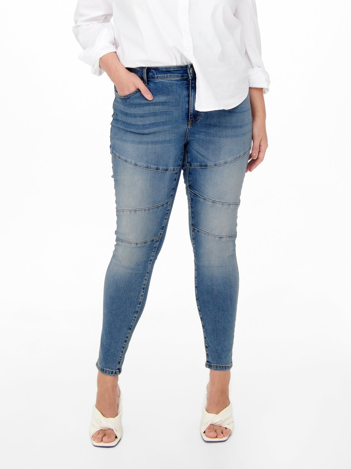 Curvy CARWilly reg ankl Skinny fit jeans