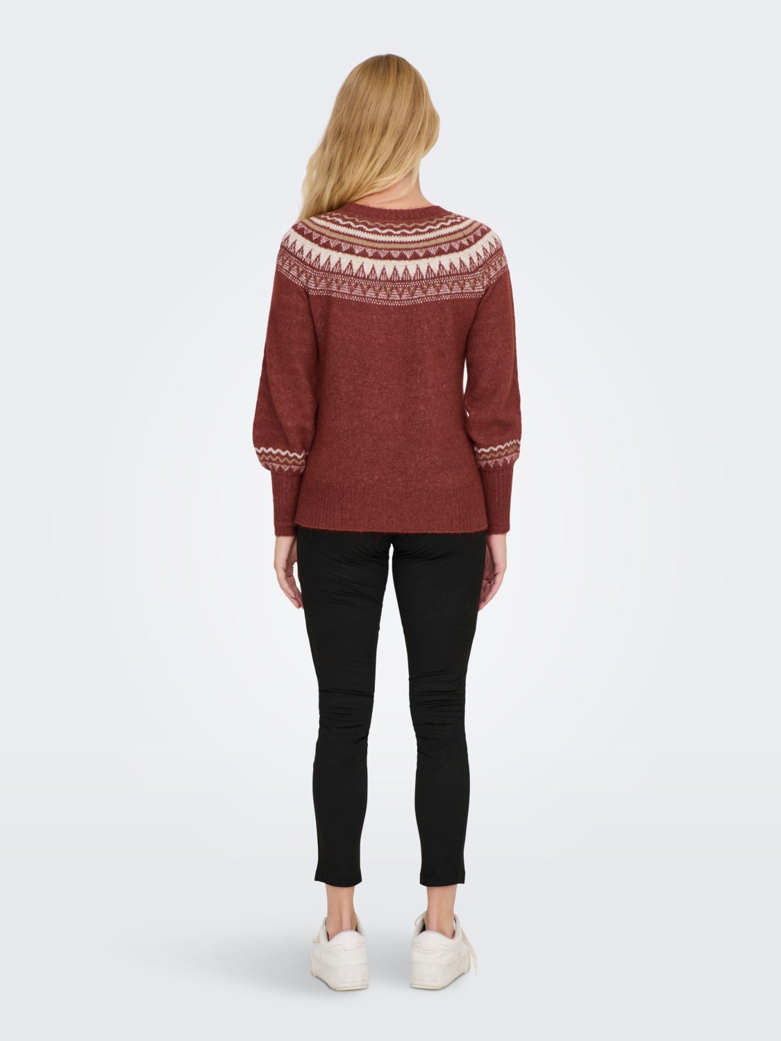 Mama Pattern Knitted Pullover