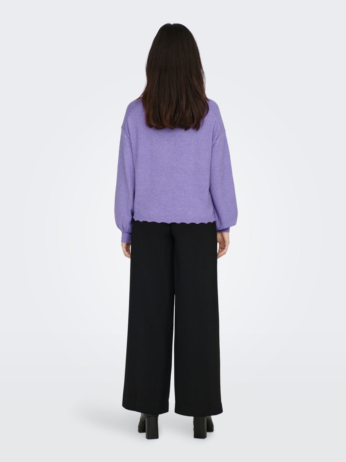 O-Neck Balloon sleeves Pullover