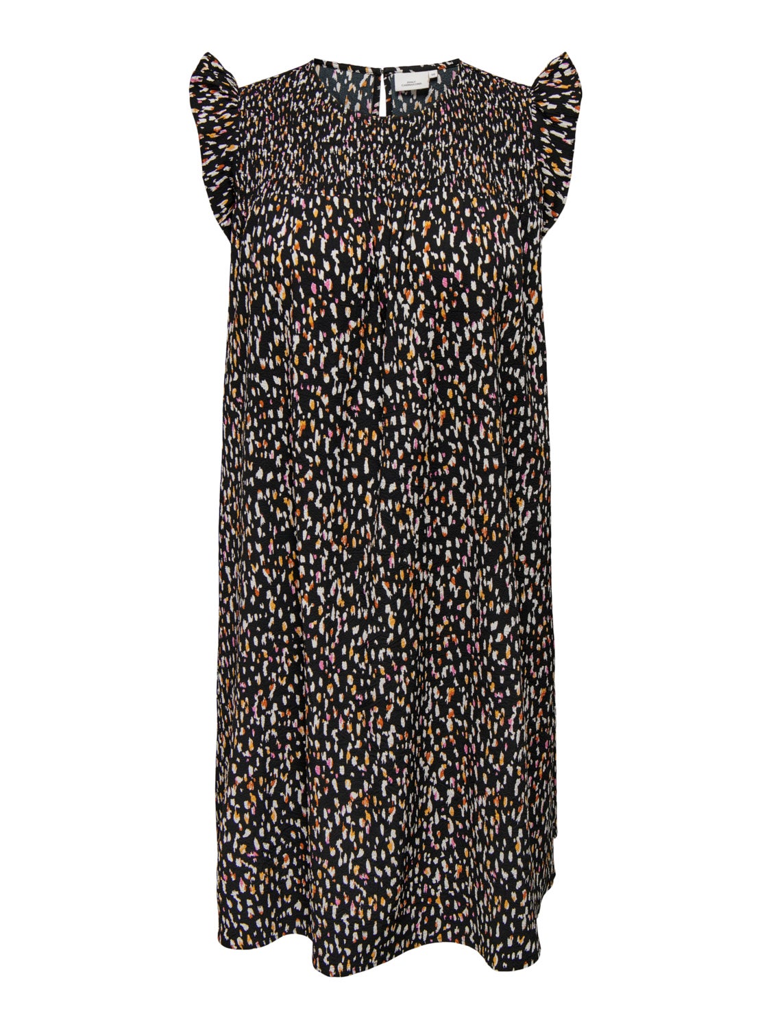 Curvy frill sleeved Dress