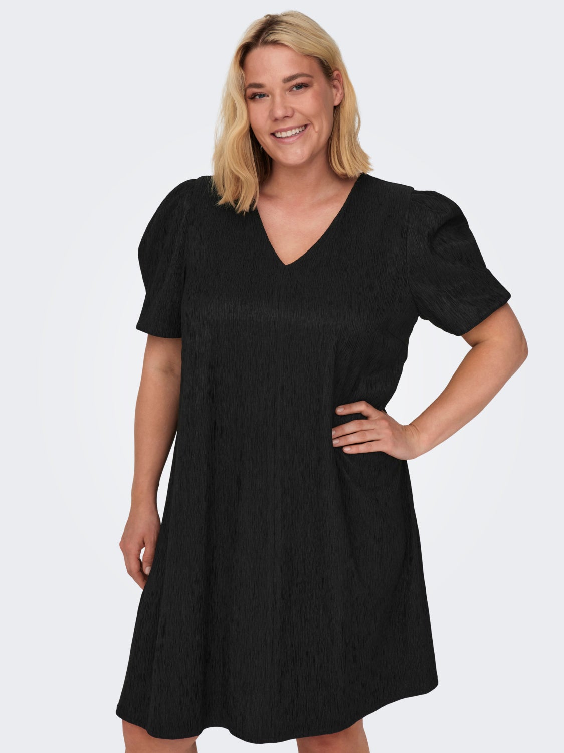 Curvy puff sleeve dress