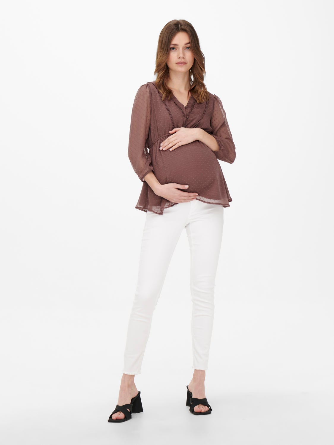 Mama 3/4 sleeved 3/4 sleeved top