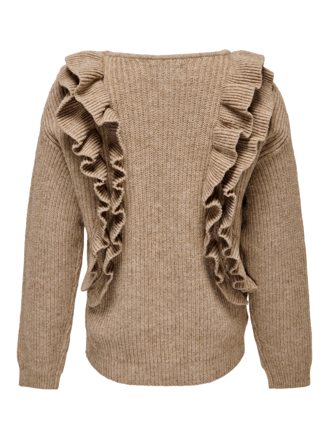 Knit Pullover With Ruffles