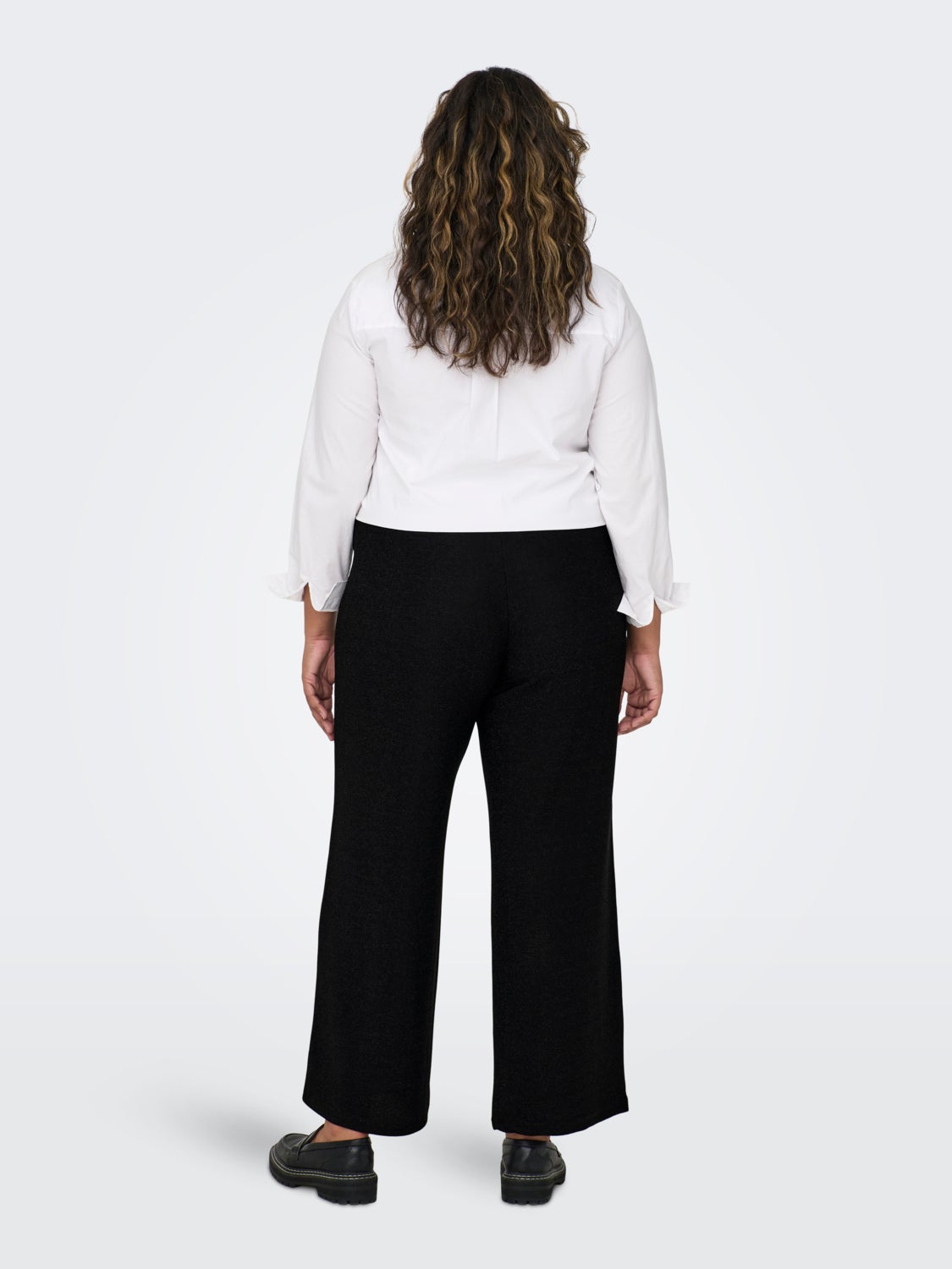 Curvy glitter trousers