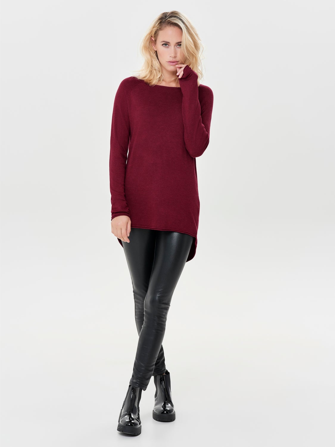 Long Knitted Pullover