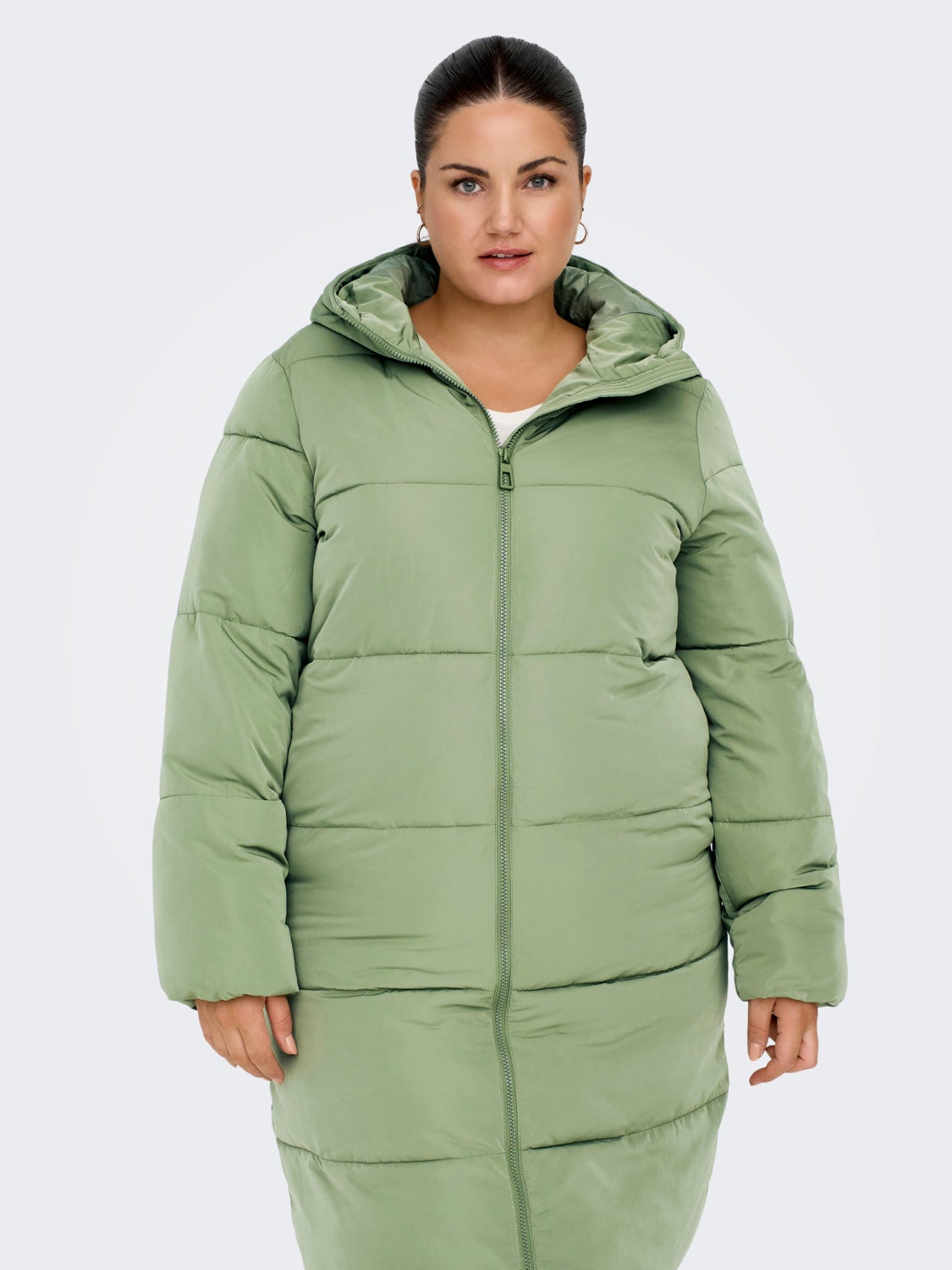 Curvy long puffer jacket