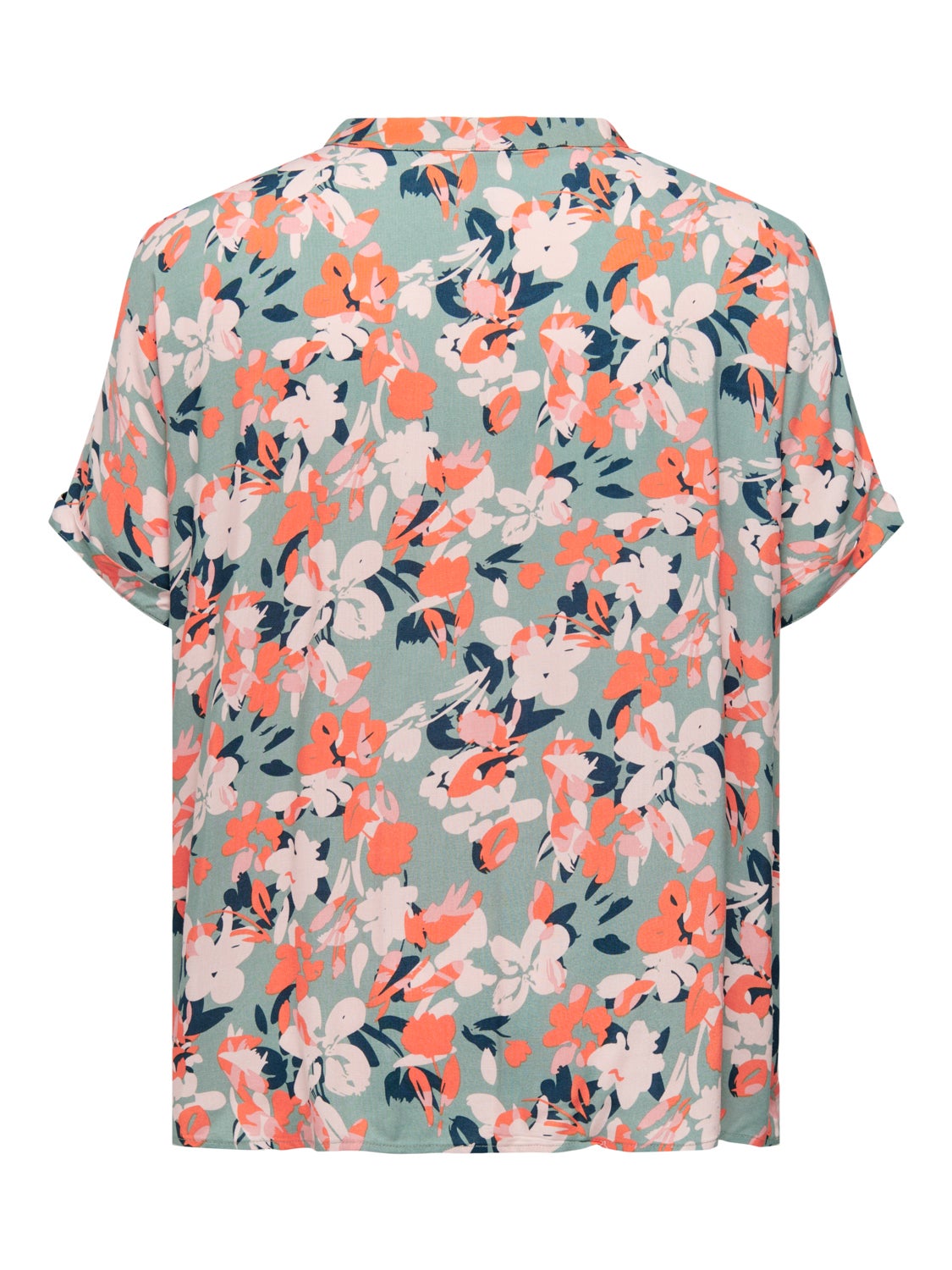 Curvy v-neck viscose top