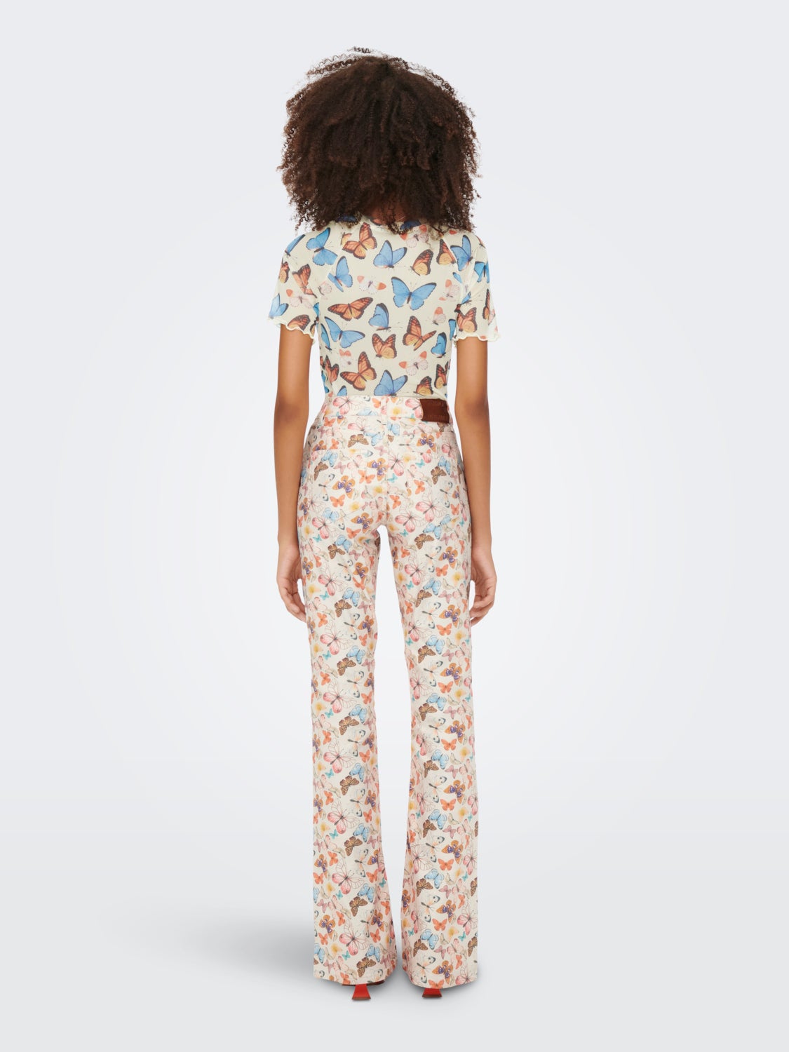 Patterned flared Trousers
