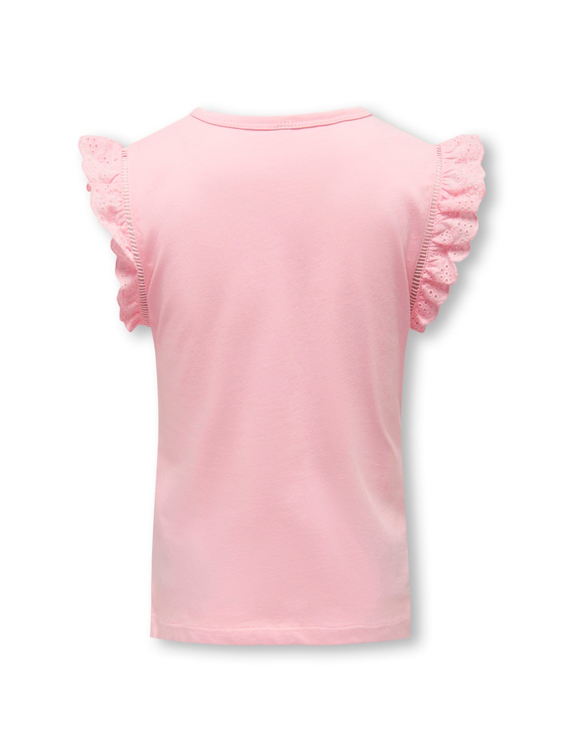 O-Neck Top With Frills