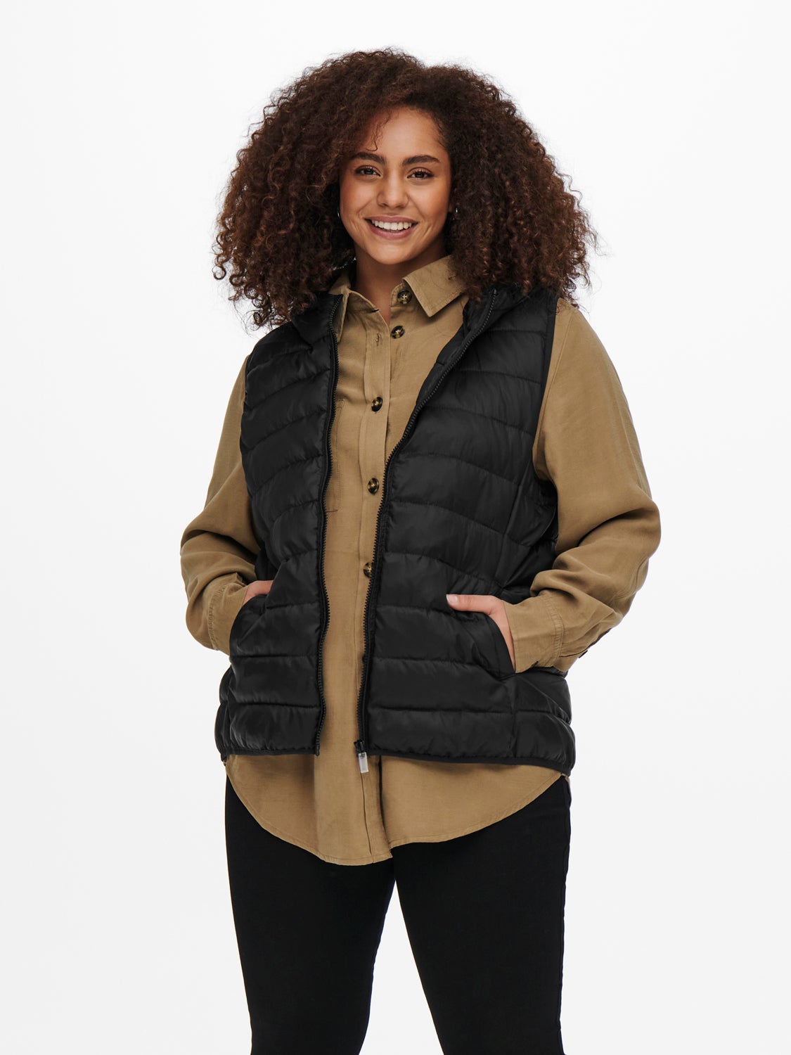 Curvy hood Waistcoat