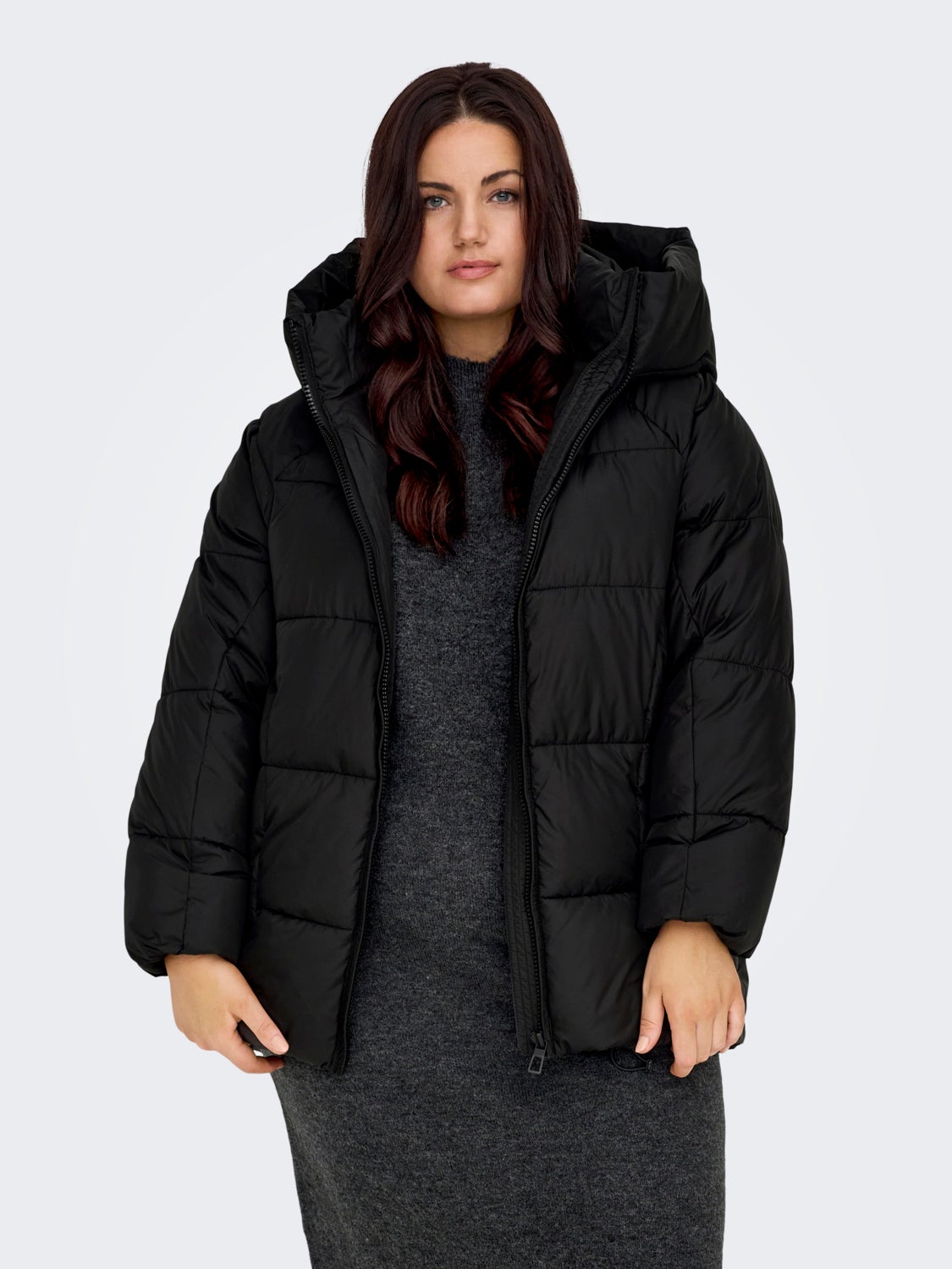 Curvy short puffer jacket