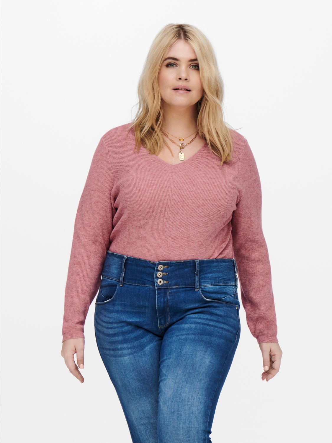 Curvy Knitted Pullover