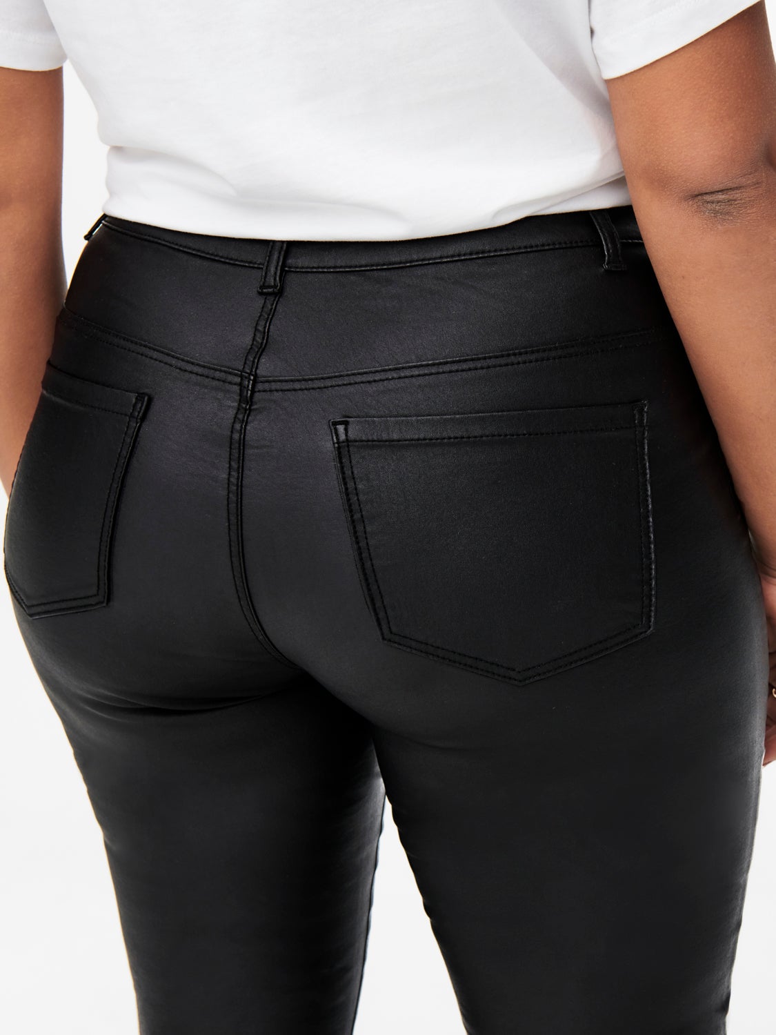 Curvy Carpunk reg coated zip Skinny fit jeans