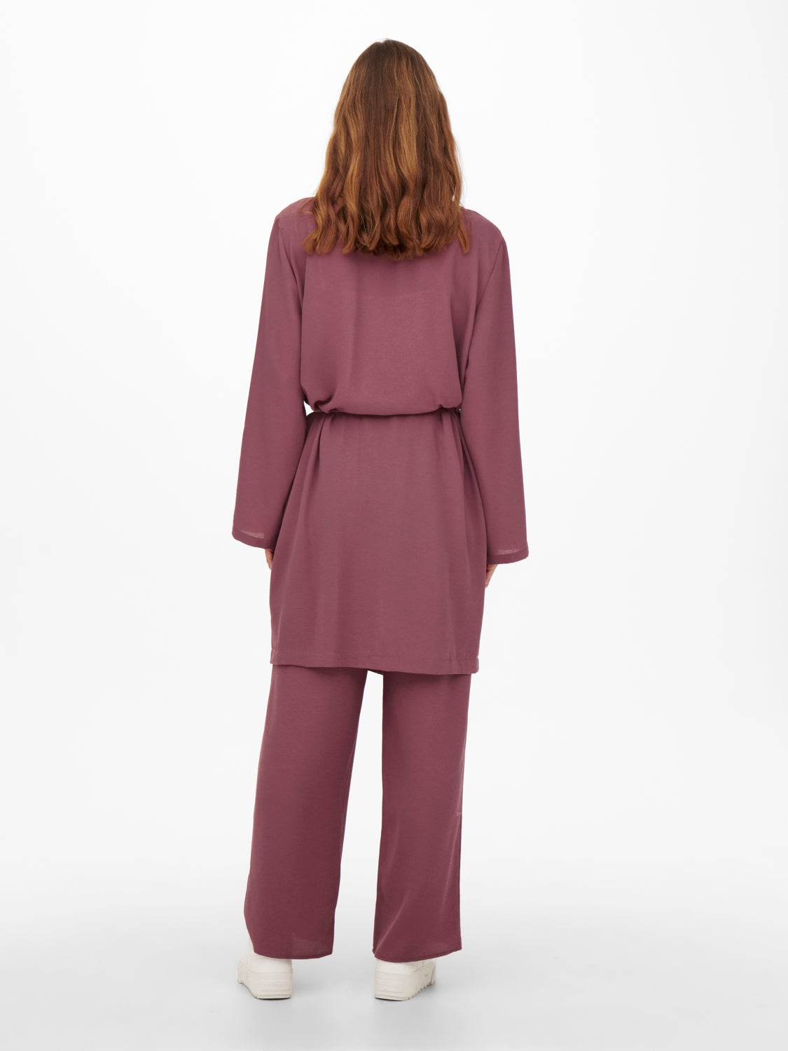 Cozigan with tie belt