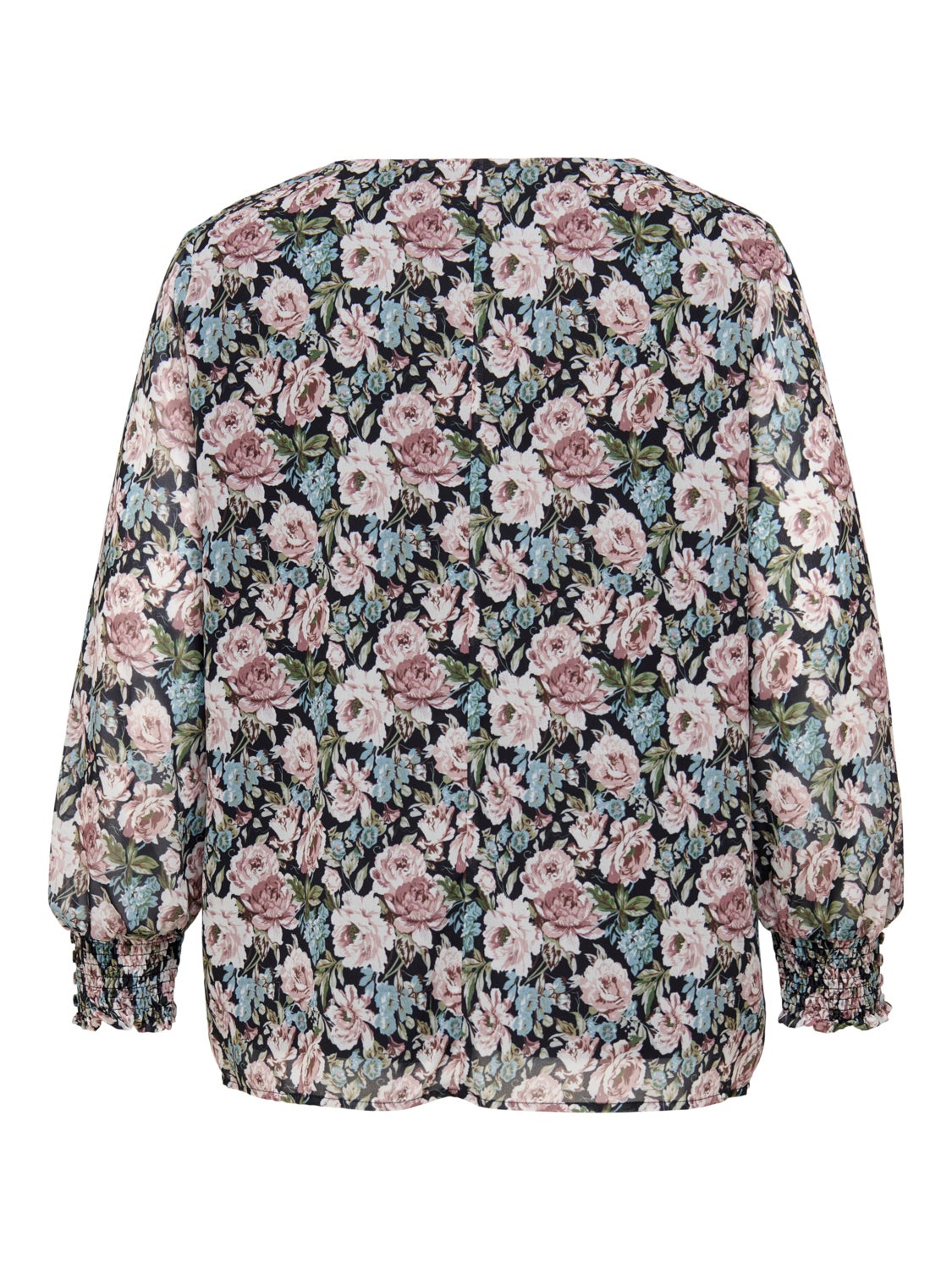 Curvy V-neck Long Sleeved Top