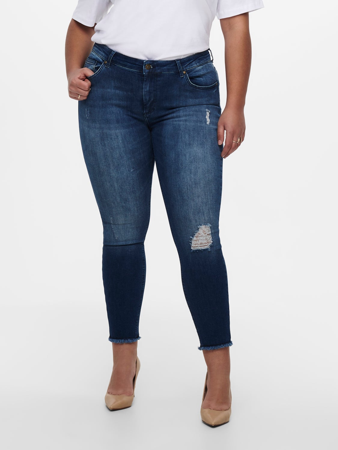 Curvy CARwilly reg ankle Skinny fit jeans