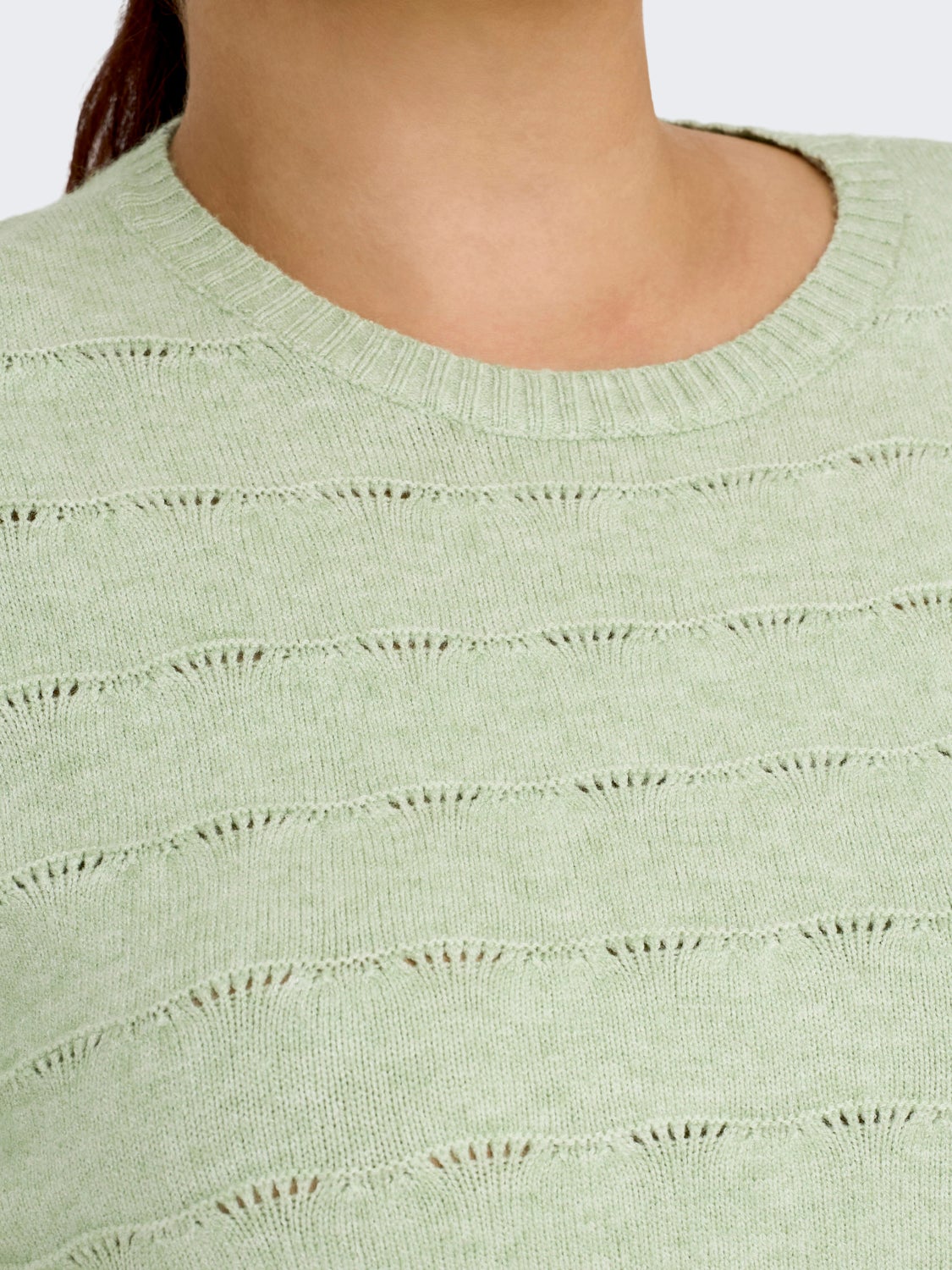 Curvy o-hals sweatshirt