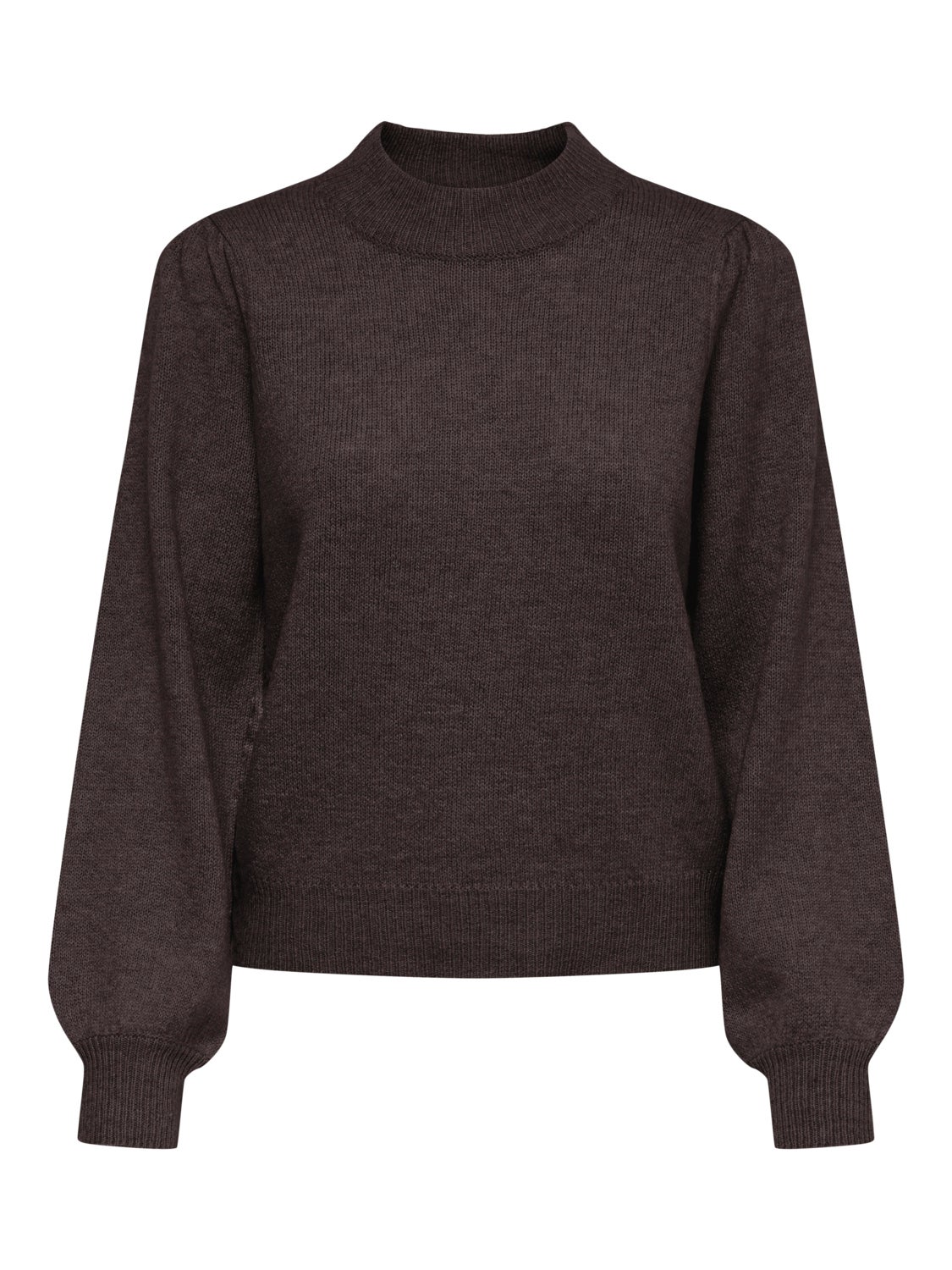 High neck knitted pullover