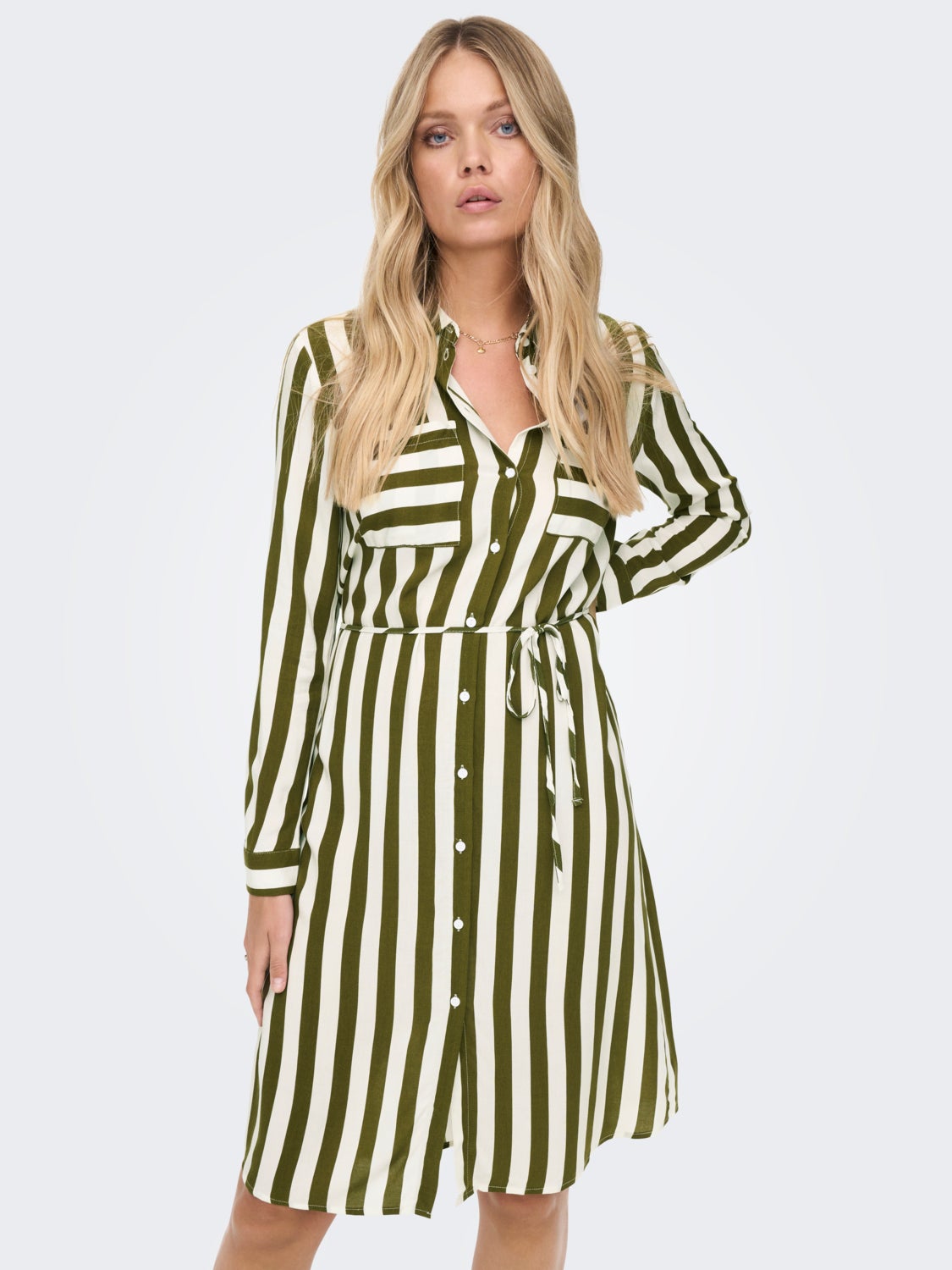 mini striped Shirt dress