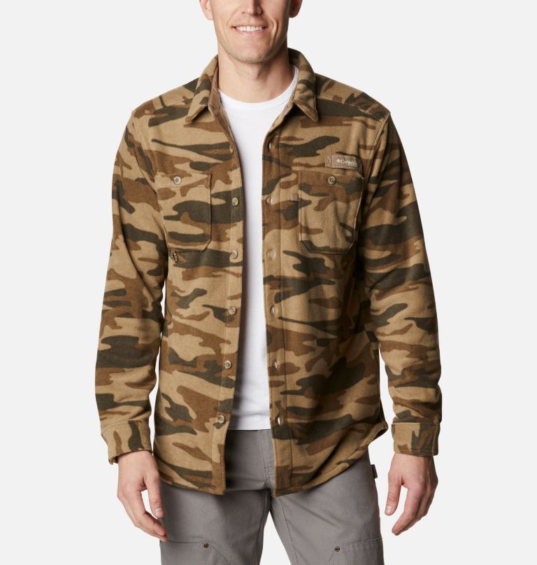 Columbi Men' PH Bucktail Fleec Ove Shirt