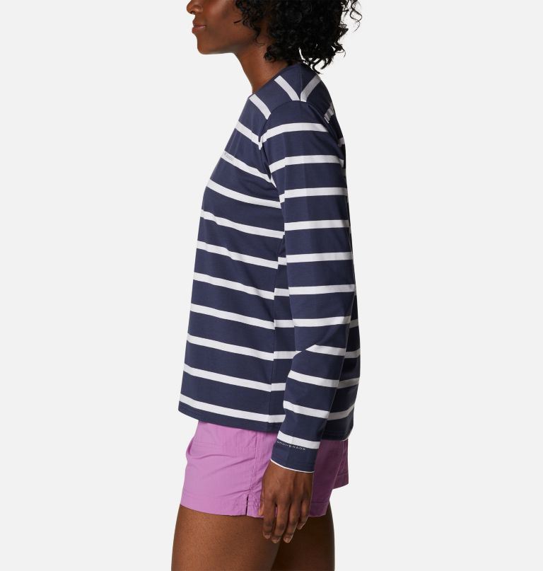 Columbi Women' Su Trek Patter Lon Sleev T-Shirt