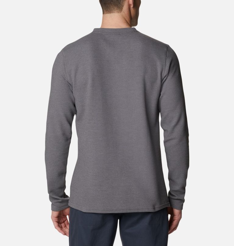 Columbi Men' Pin Peak Waffl Lon Sleev Henley