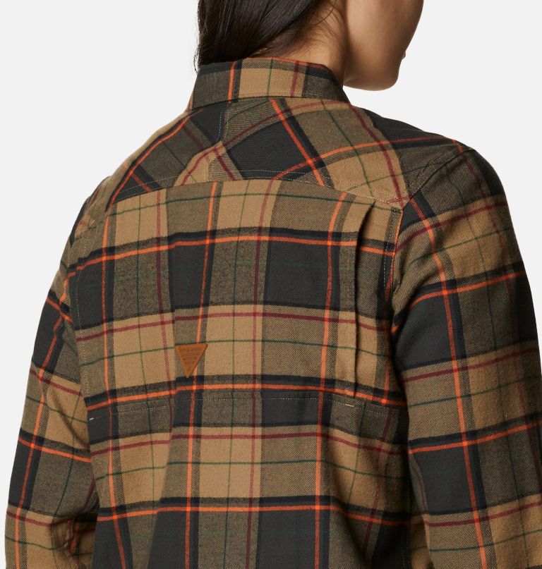 Columbi Women' PH Roughtail Lon Sleev Fiel Flannel