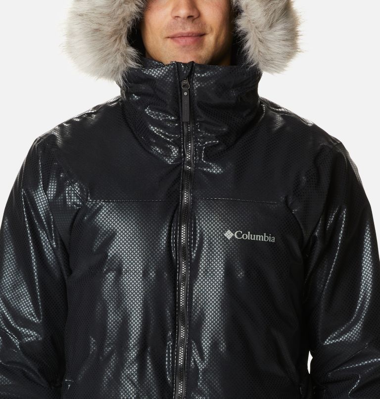 Columbi Men' Barret Spur I Blac Dot Dow Parka