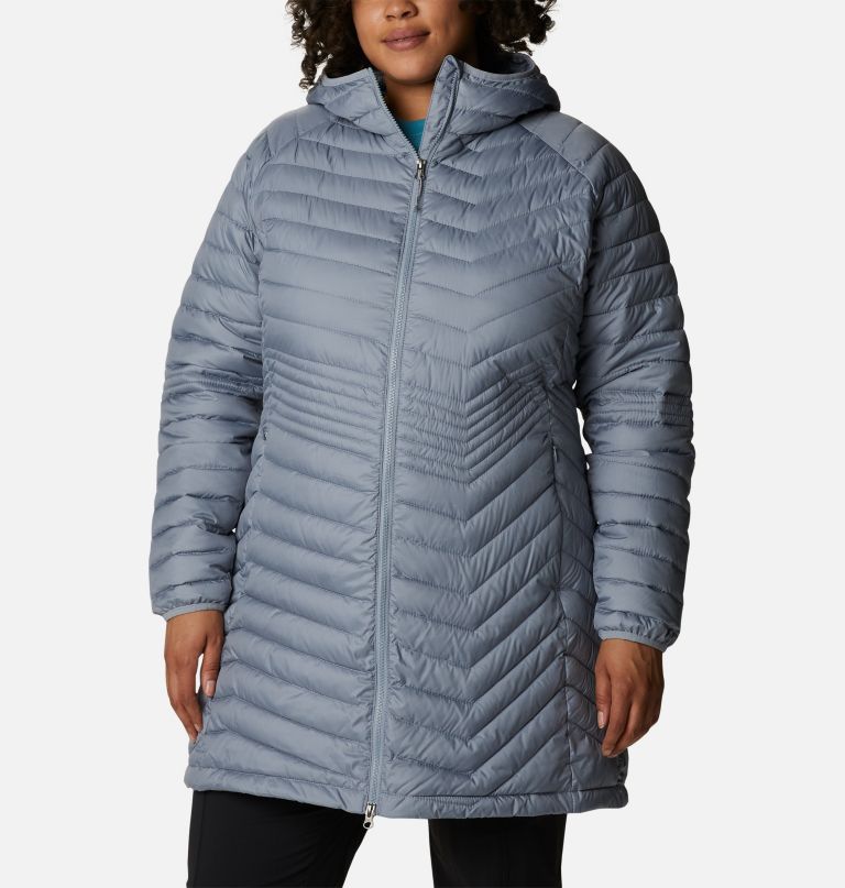 Columbi Women' Powde Lit Mi Jacke  Plu Size