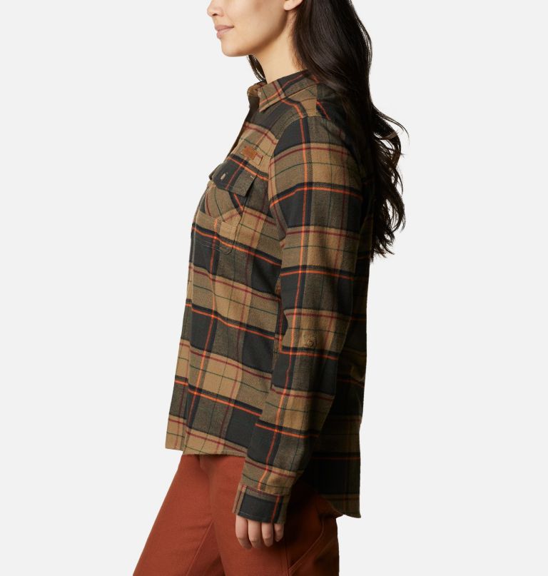 Columbi Women' PH Roughtail Lon Sleev Fiel Flannel
