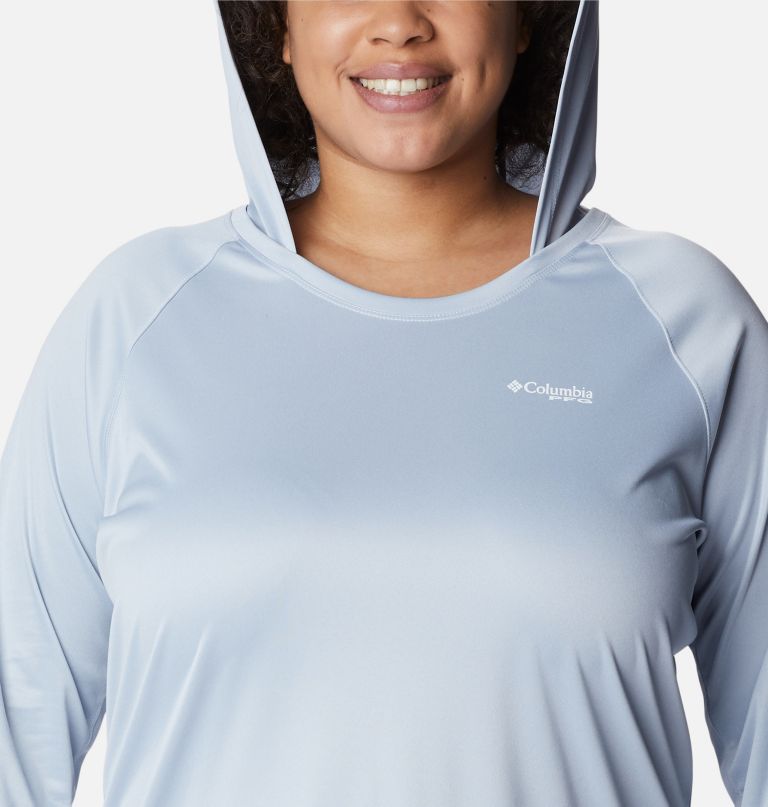 Columbi Women' PF Tida Tee Heathe Hoodi  Plu Size