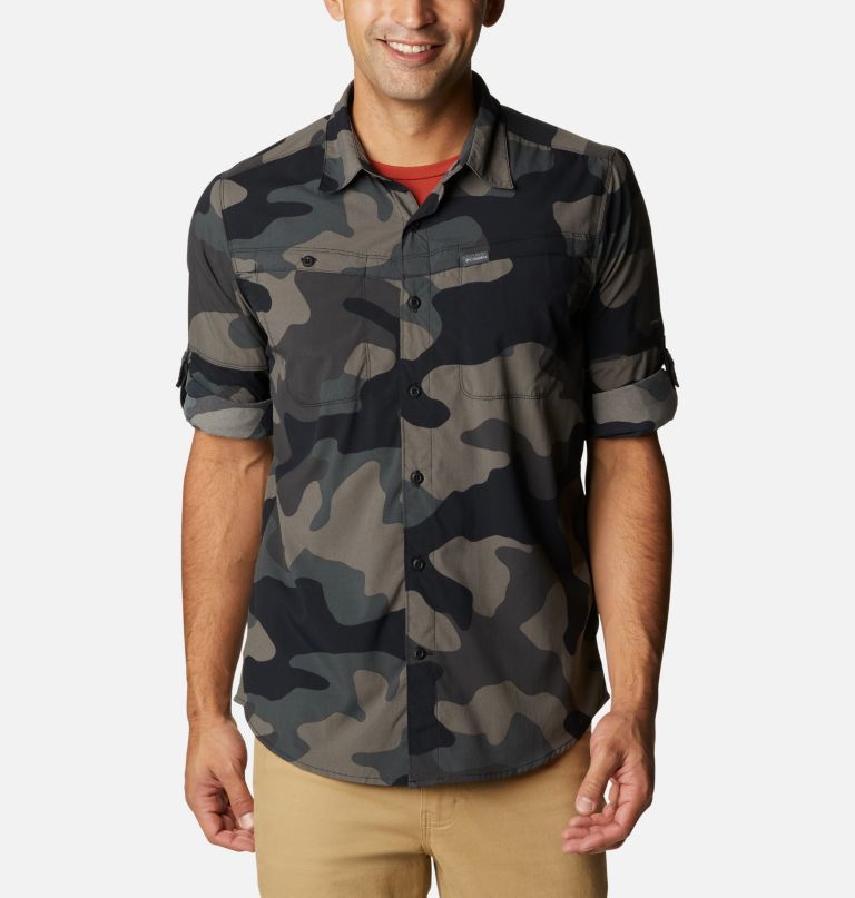 Columbi Men' Newto Ridge Printe Lon Sleev Shirt