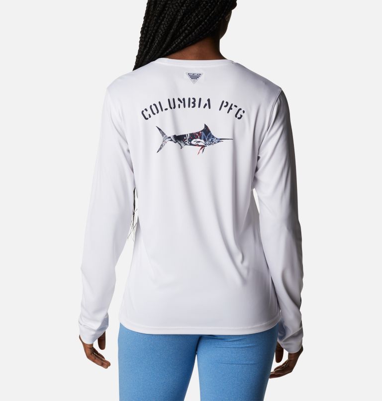 Columbi Women' PF Tida Tee Fill-O-Prin Fis Lon Sleev Shirt