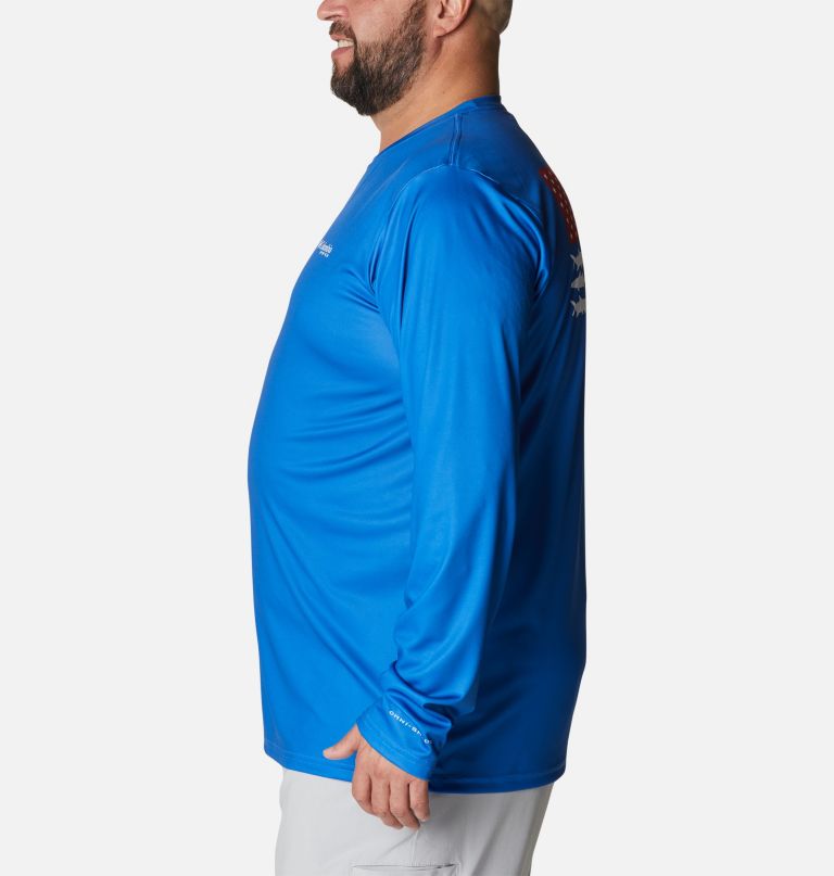 Columbi Men' PF Termina Tackl Fis Flag Lon Sleev Shir  Big