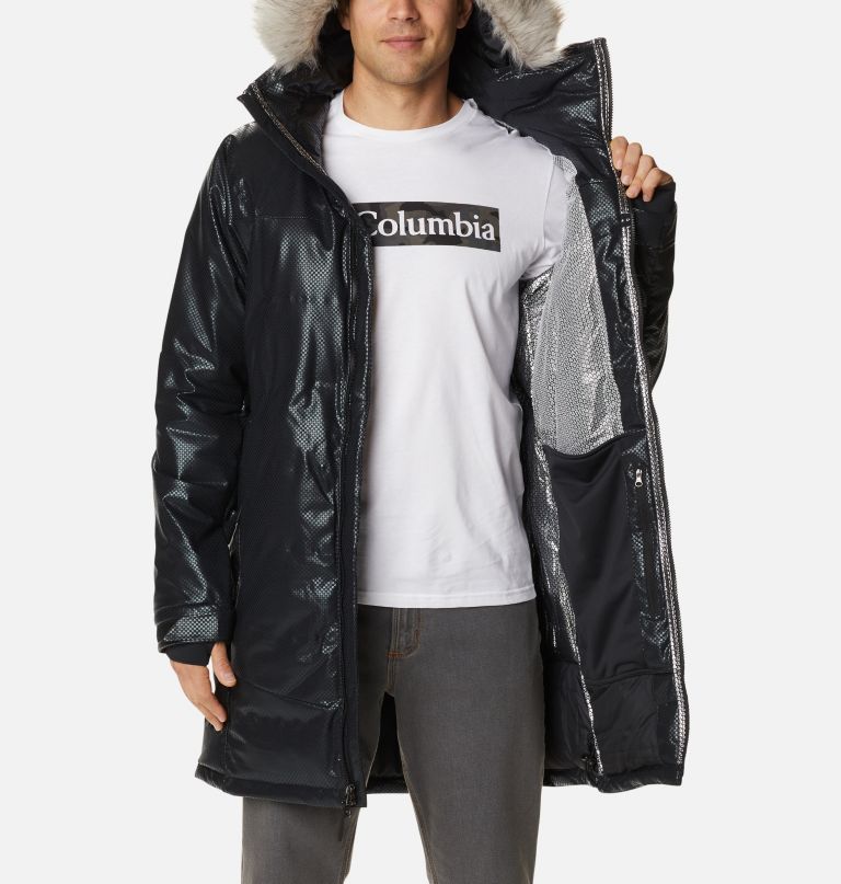 Columbi Men' Barret Spur I Blac Dot Dow Parka