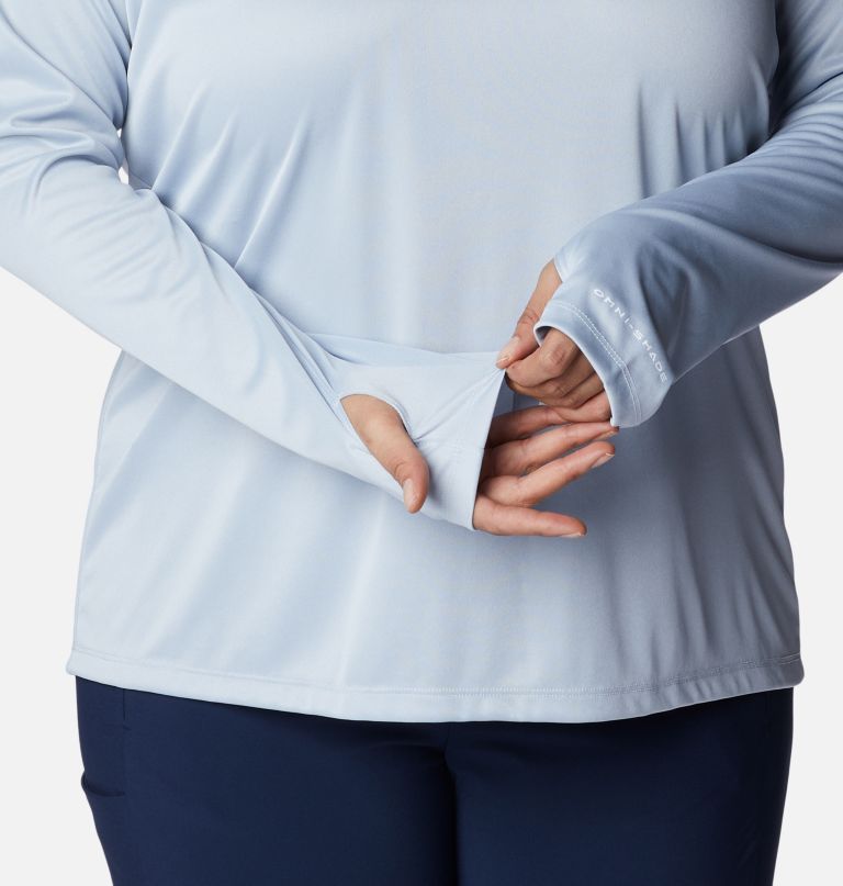 Columbi Women' PF Tida Tee Heathe Hoodi  Plu Size