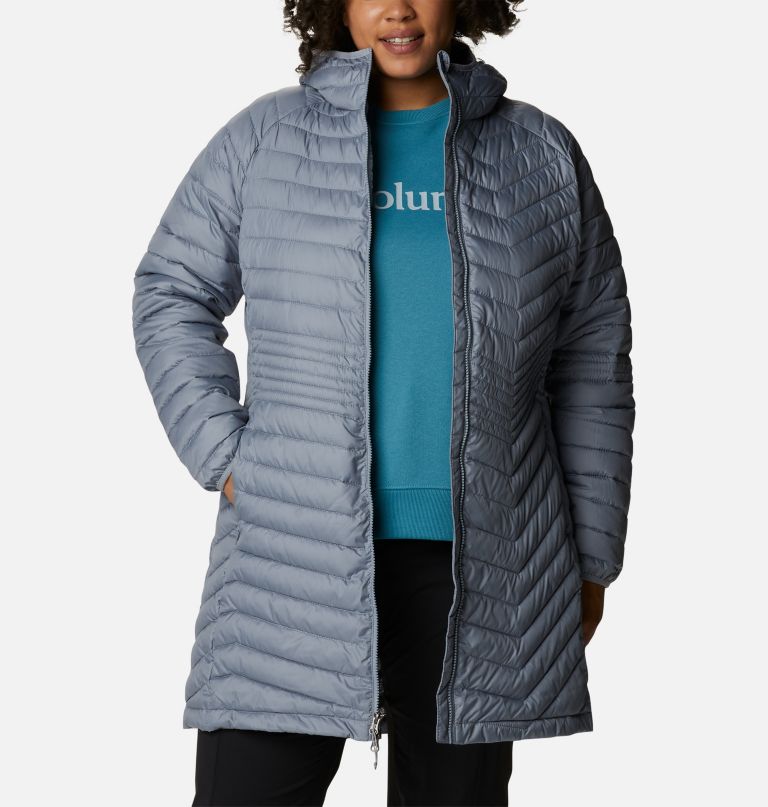 Columbi Women' Powde Lit Mi Jacke  Plu Size