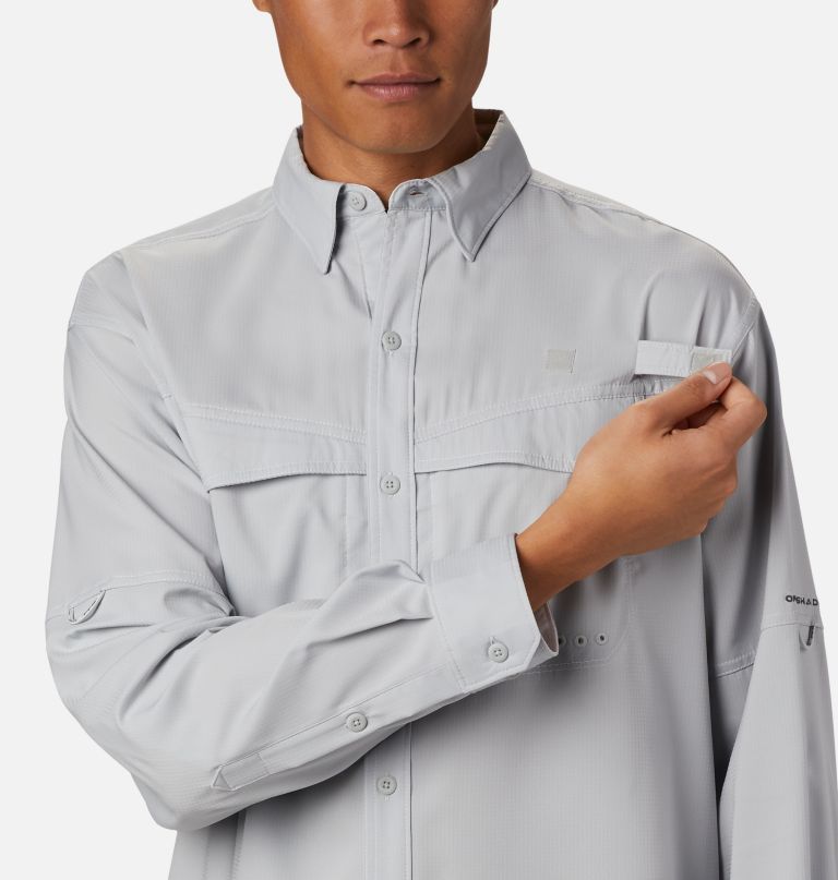 Columbi Men' PF Lo Dra Offshore Lon Sleev Shirt