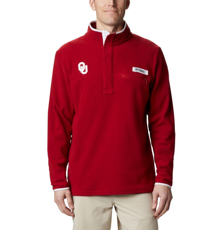 Columbi Men' Collegiat PF Harborside Fleec Jacke  Oklahoma