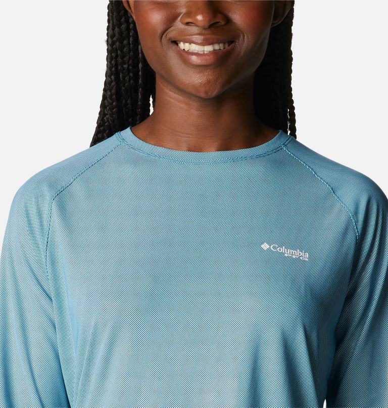 Columbi Women' PF Tida Deflector Lon Sleev Shirt